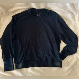 Nike DriFit Women's Black Crewneck training shirt